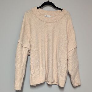 Madewell Elegant Cream Knit Sweater